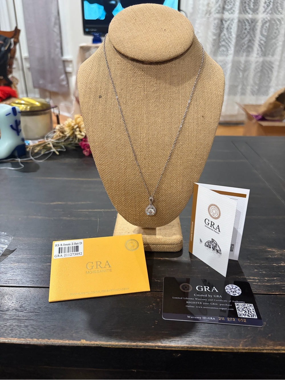 2ct Moissanite Necklace